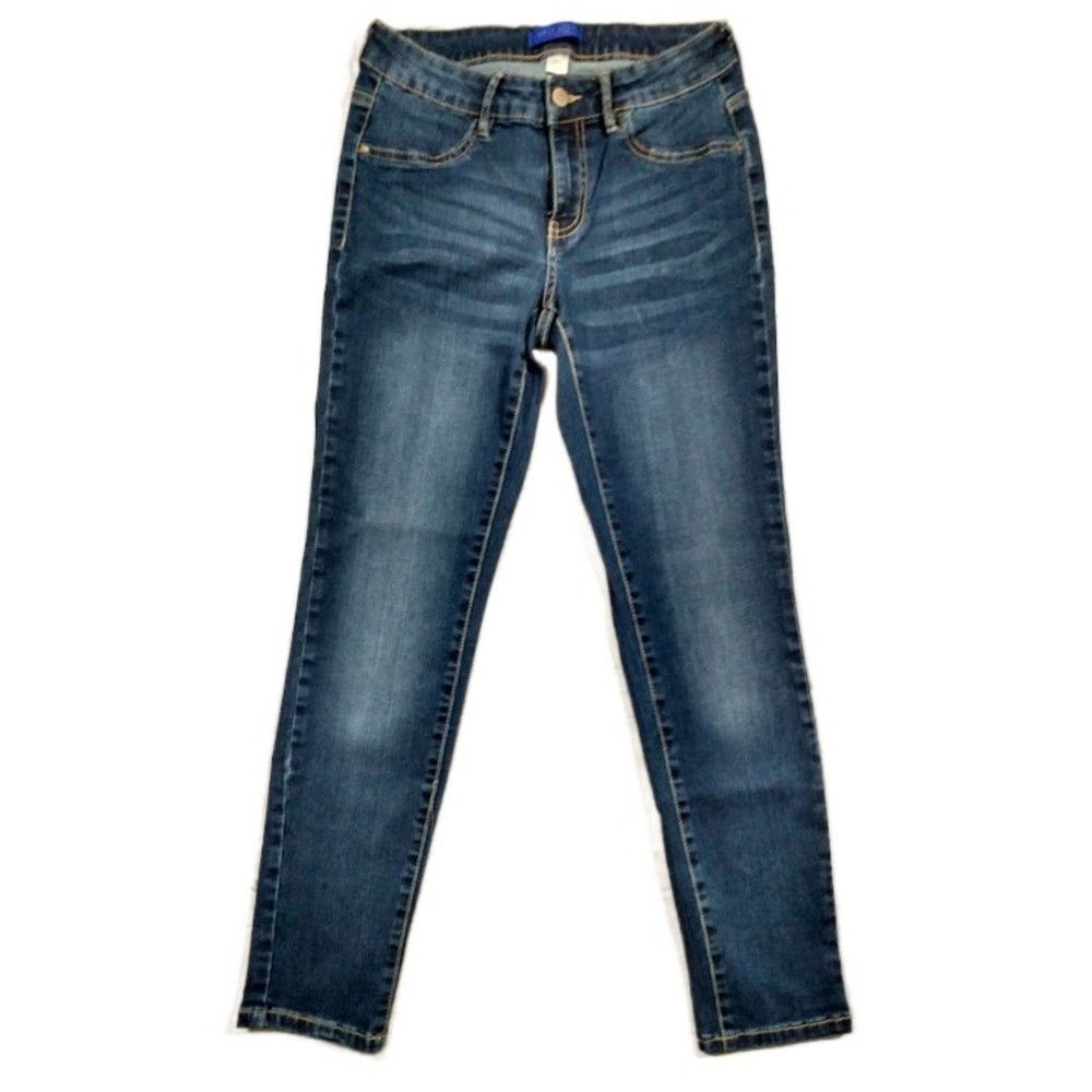 Simply Styled Skinny Jeggings Jeans Womens Size 4 Blue Distressed
